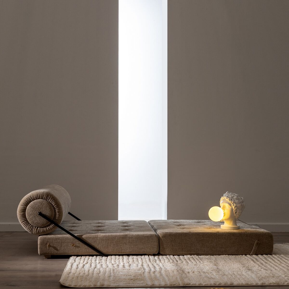 Canapea Bej 89 x 101 x 71 cm